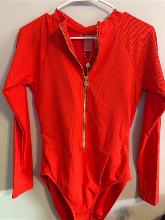 Lilly Pulitzer Other - NEW Lilly Pulitzer Randee Rashguard Women's One Piece Swimsuit Red Size 10